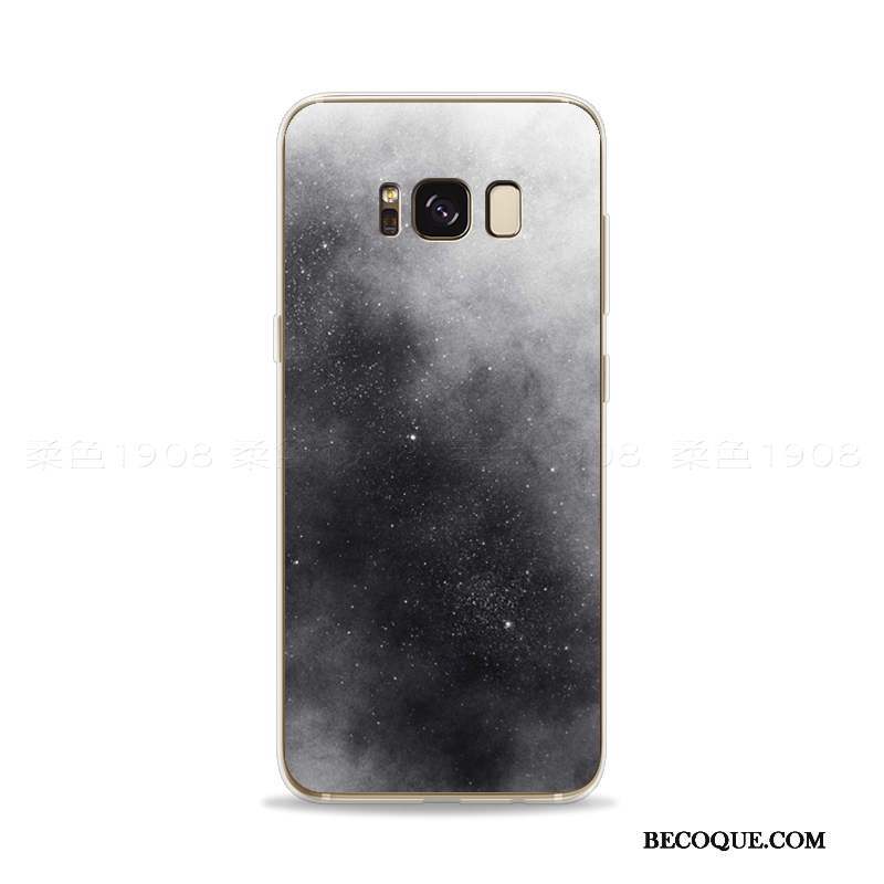 Samsung Galaxy S8 Coque De Téléphone Fluide Doux Simple Blanc Personnalité Créatif