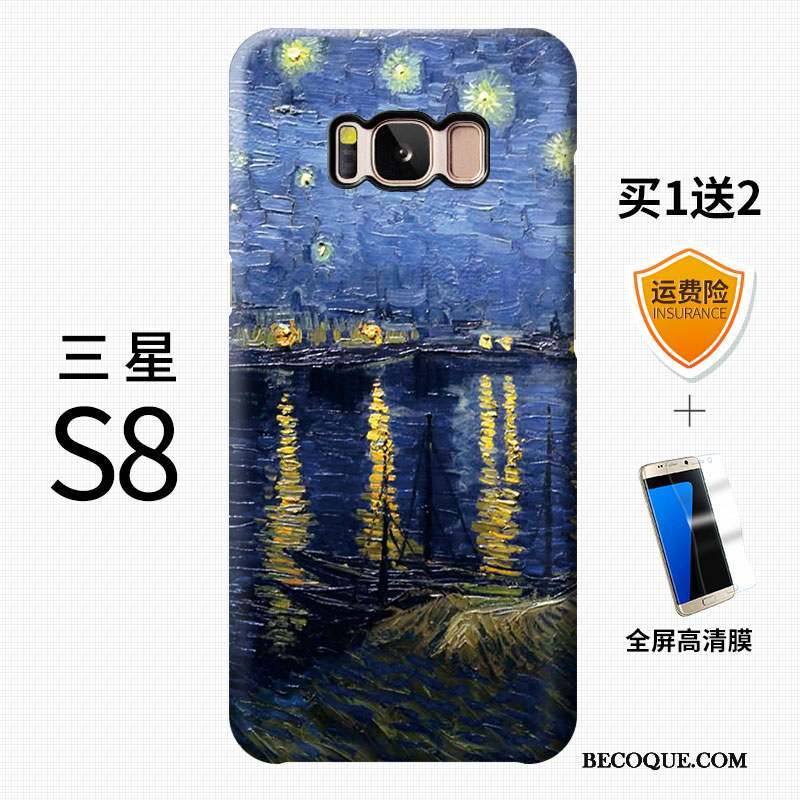 Samsung Galaxy S8 Coque De Téléphone Personnalité Difficile Multicolore Incassable Tendance