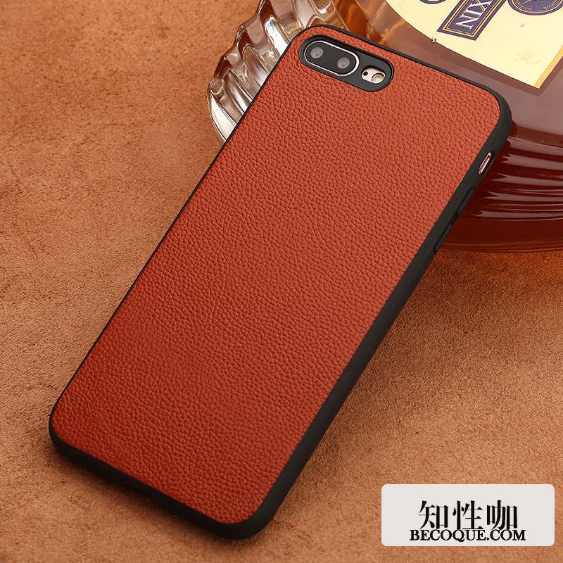 Samsung Galaxy S8+ Coque De Téléphone Rouge Luxe Simple Incassable Étui En Cuir