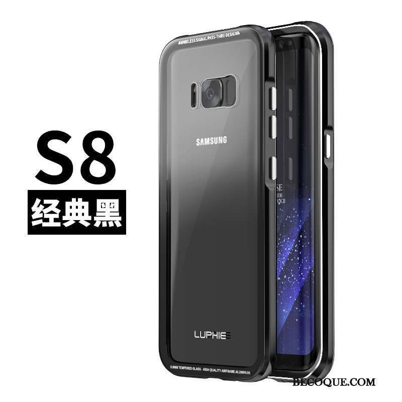 Samsung Galaxy S8 Coque De Téléphone Étui Protection Bleu Métal Créatif