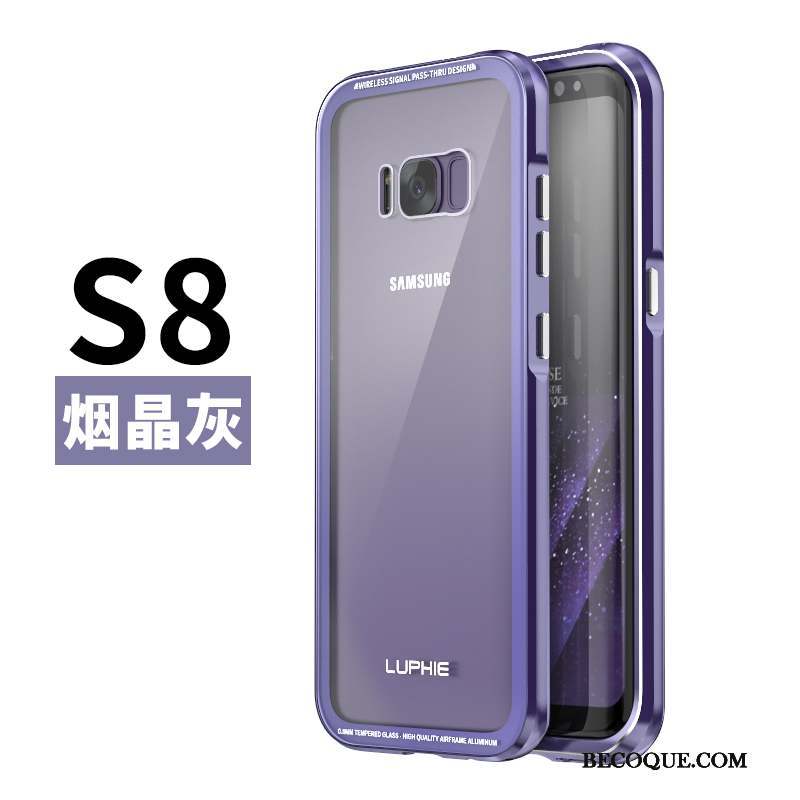 Samsung Galaxy S8 Coque De Téléphone Étui Protection Bleu Métal Créatif