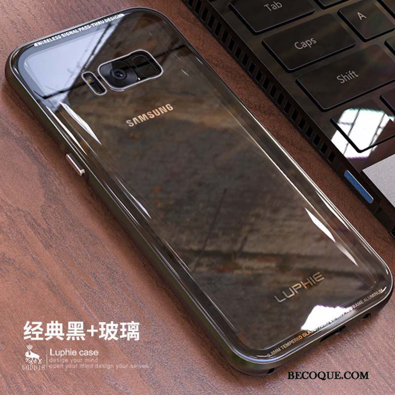 Samsung Galaxy S8 Coque De Téléphone Étui Protection Bleu Métal Créatif