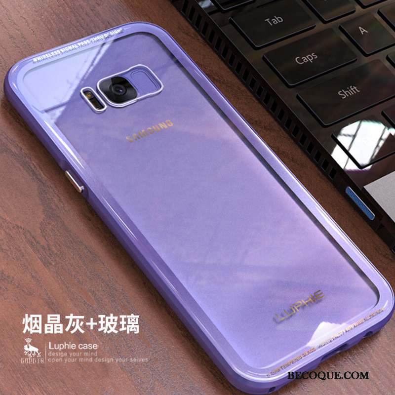 Samsung Galaxy S8 Coque De Téléphone Étui Protection Bleu Métal Créatif