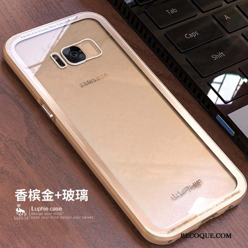 Samsung Galaxy S8 Coque De Téléphone Étui Protection Bleu Métal Créatif