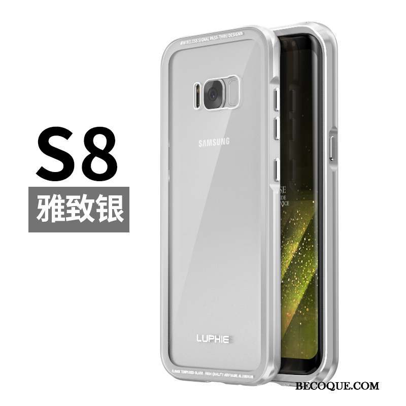 Samsung Galaxy S8 Coque De Téléphone Étui Protection Bleu Métal Créatif