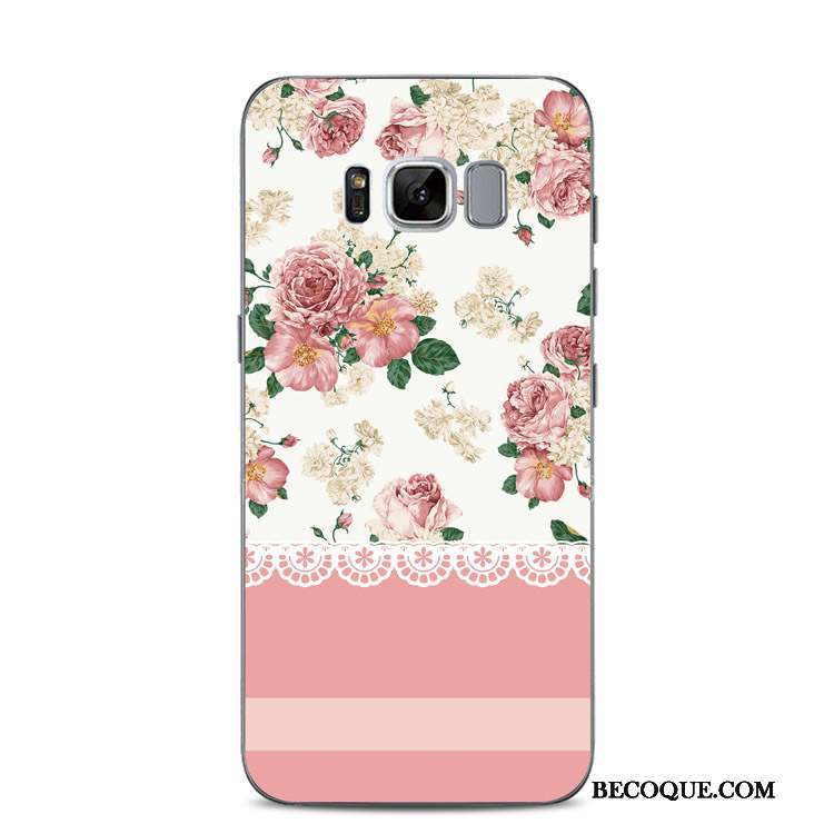 Samsung Galaxy S8+ Coque Dentelle Fluide Doux De Téléphone Gaufrage Silicone