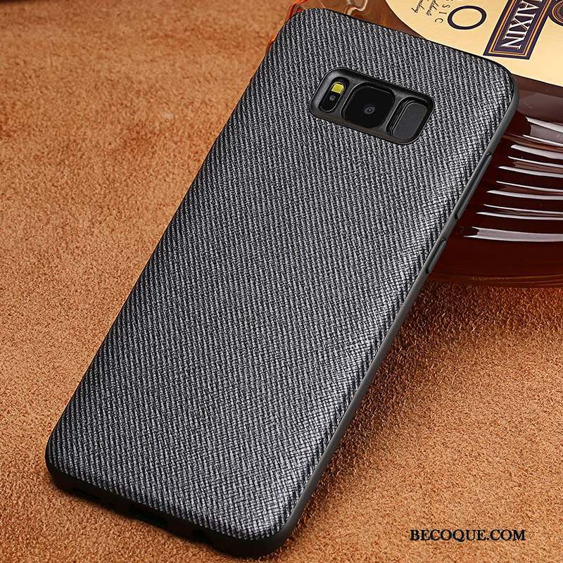 Samsung Galaxy S8 Coque Incassable Business Personnalité Créatif Protection Bleu