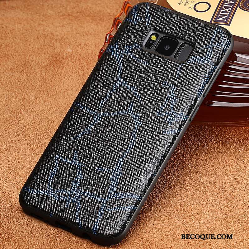 Samsung Galaxy S8 Coque Incassable Business Personnalité Créatif Protection Bleu