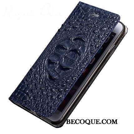 Samsung Galaxy S8+ Coque Incassable Silicone Luxe Protection Cuir Véritable Étui En Cuir