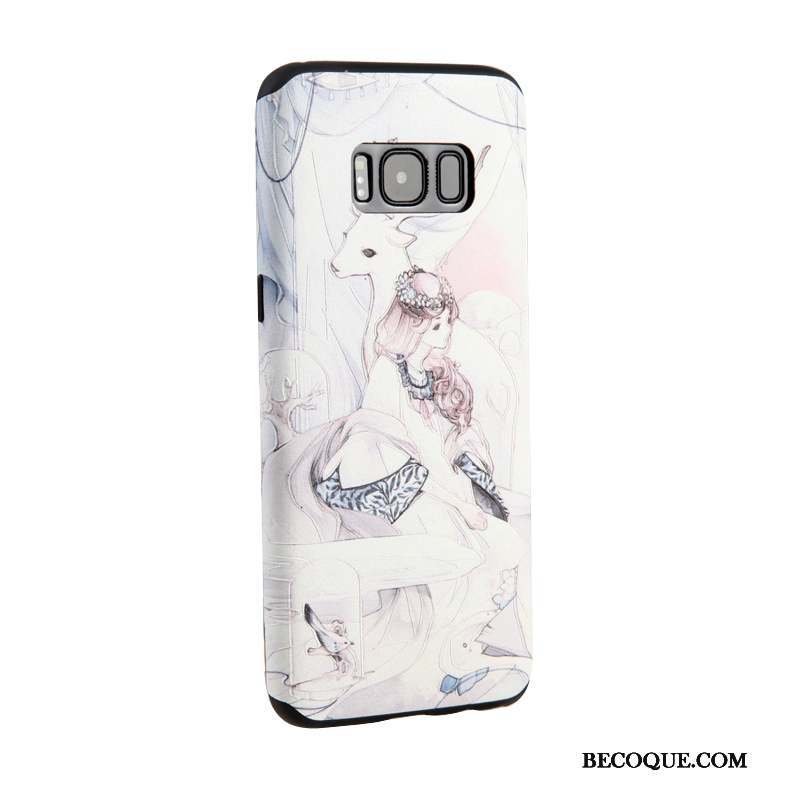 Samsung Galaxy S8+ Coque Multicolore Ornements Suspendus Protection Silicone Fluide Doux