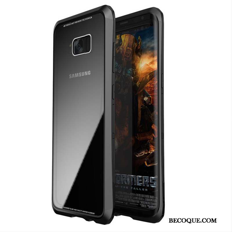 Samsung Galaxy S8 Coque Noir Incassable De Téléphone Étui Border