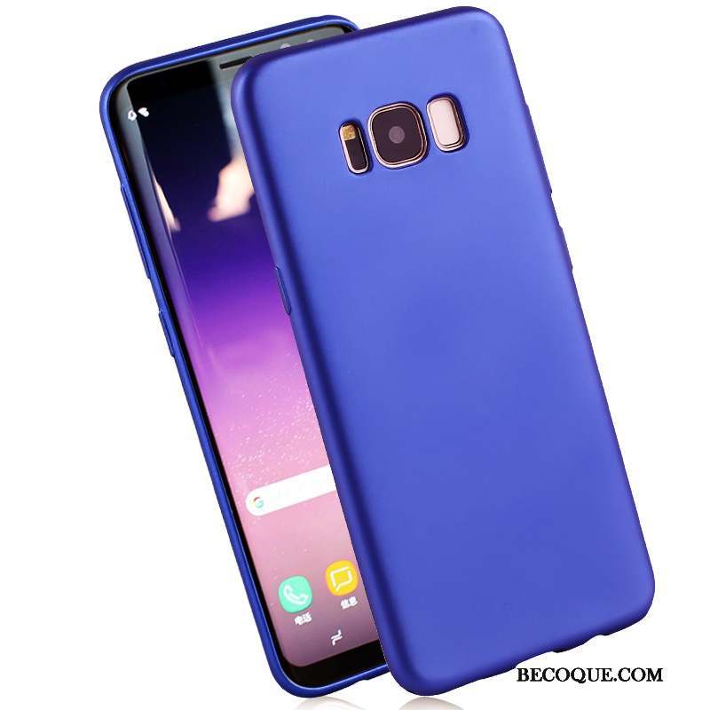 Samsung Galaxy S8+ Coque Silicone Fluide Doux Délavé En Daim Protection Étui Rose