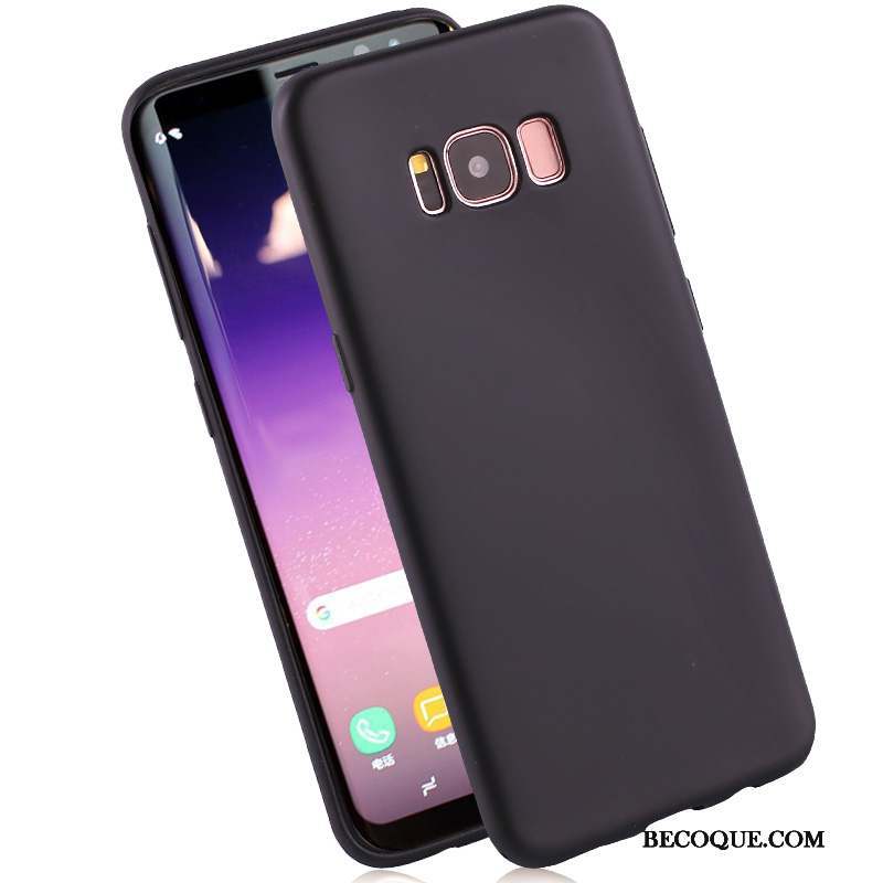 Samsung Galaxy S8+ Coque Silicone Fluide Doux Délavé En Daim Protection Étui Rose