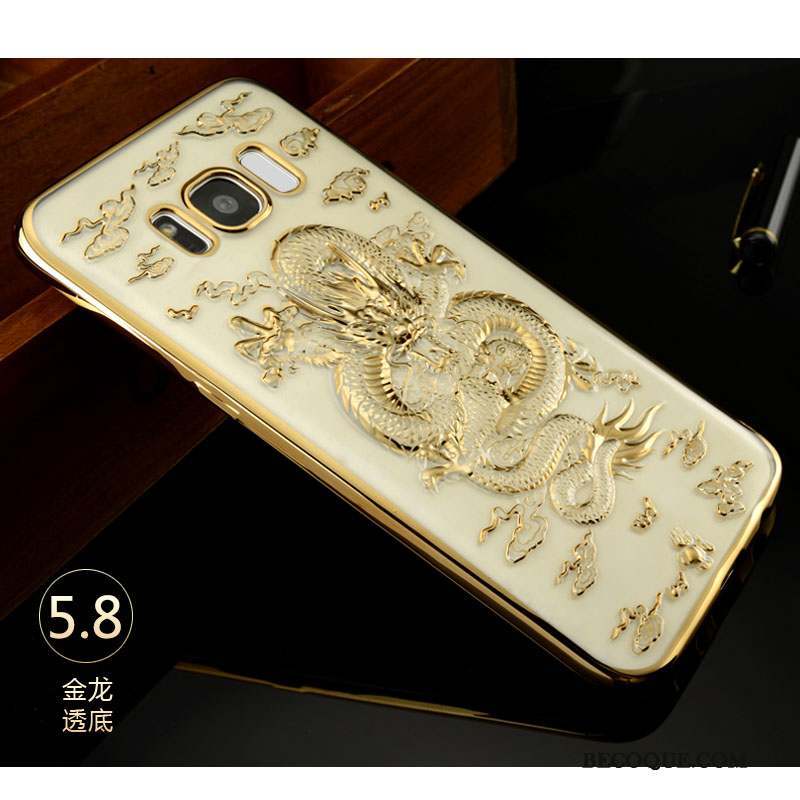 Samsung Galaxy S8 Coque Tout Compris Fluide Doux Dragon Style Chinois Silicone Protection