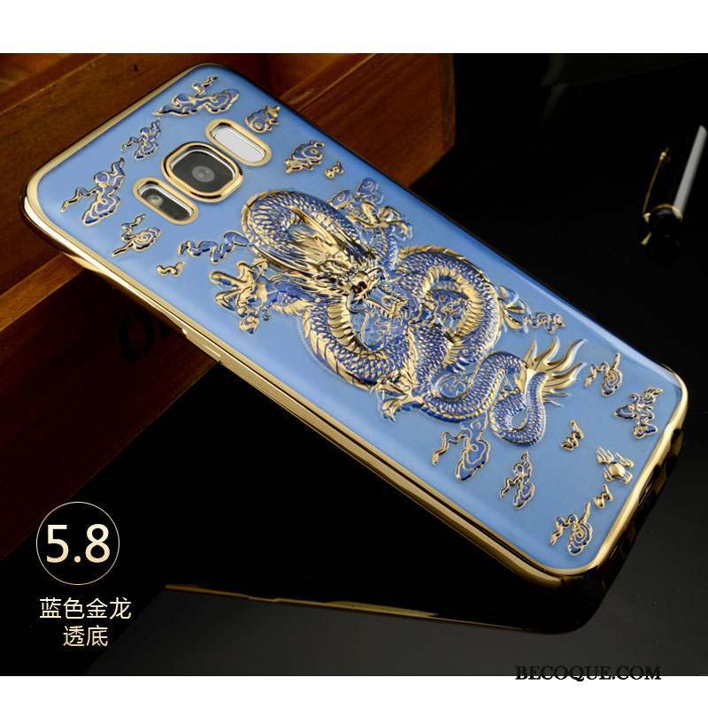 Samsung Galaxy S8 Coque Tout Compris Fluide Doux Dragon Style Chinois Silicone Protection