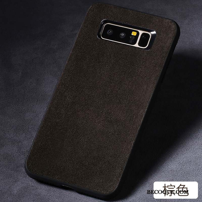 Samsung Galaxy S8+ Coque Tout Compris Incassable Créatif Bleu Marin Étui En Cuir Marque De Tendance