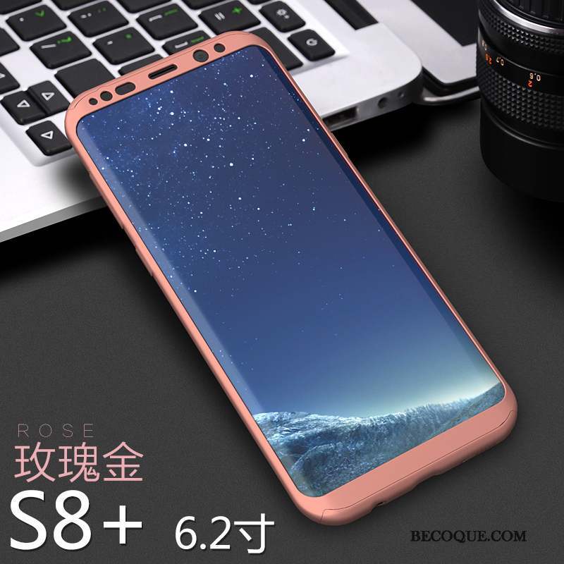 Samsung Galaxy S8+ Coque Tout Compris Personnalité Incassable Créatif Or Étui