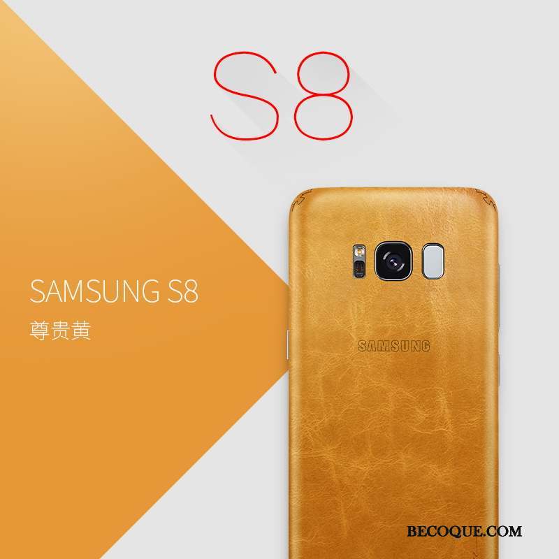 Samsung Galaxy S8 Coque Tout Compris Protection Rouge Très Mince Étui Créatif