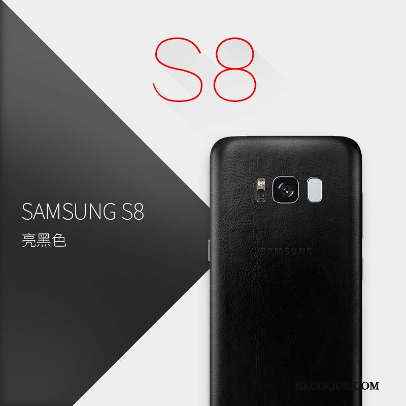 Samsung Galaxy S8 Coque Tout Compris Protection Rouge Très Mince Étui Créatif