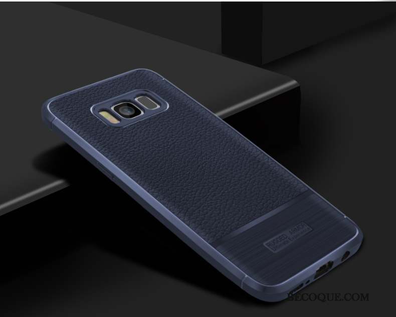 Samsung Galaxy S8+ Coque Tout Compris Silicone Incassable Peau Douce Protection Noir