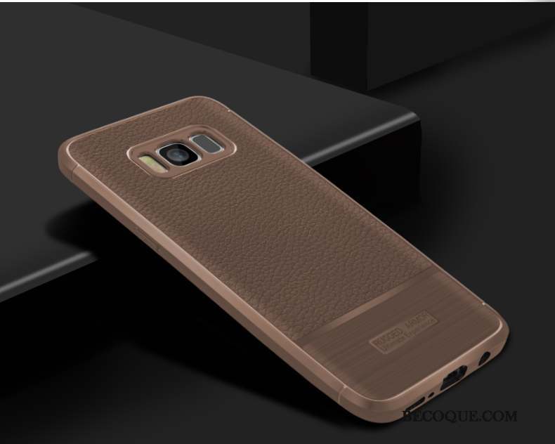 Samsung Galaxy S8+ Coque Tout Compris Silicone Incassable Peau Douce Protection Noir