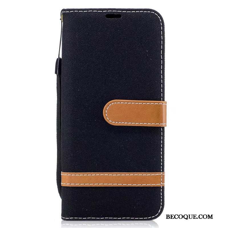 Samsung Galaxy S8 Coque Étui Portefeuille Étui En Cuir Téléphone Portable En Denim Protection