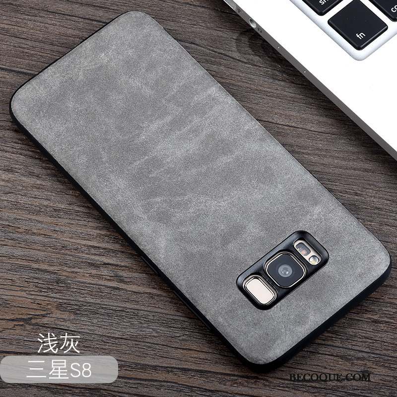 Samsung Galaxy S8 Coque Étui Vintage Protection Incassable Silicone Tout Compris