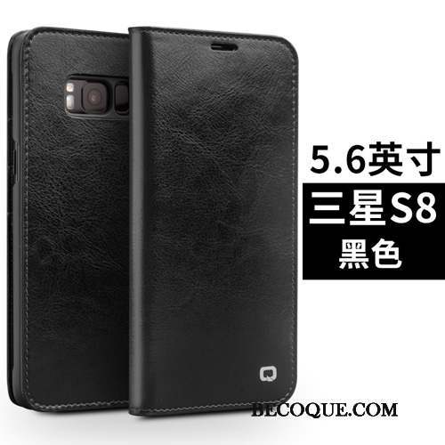 Samsung Galaxy S8+ Cuir Véritable Protection Étui Coque De Téléphone Housse Étui En Cuir