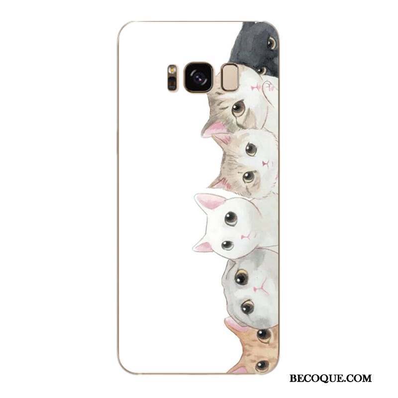 Samsung Galaxy S8+ Dessin Animé Coque Bleu Protection Charmant Étui