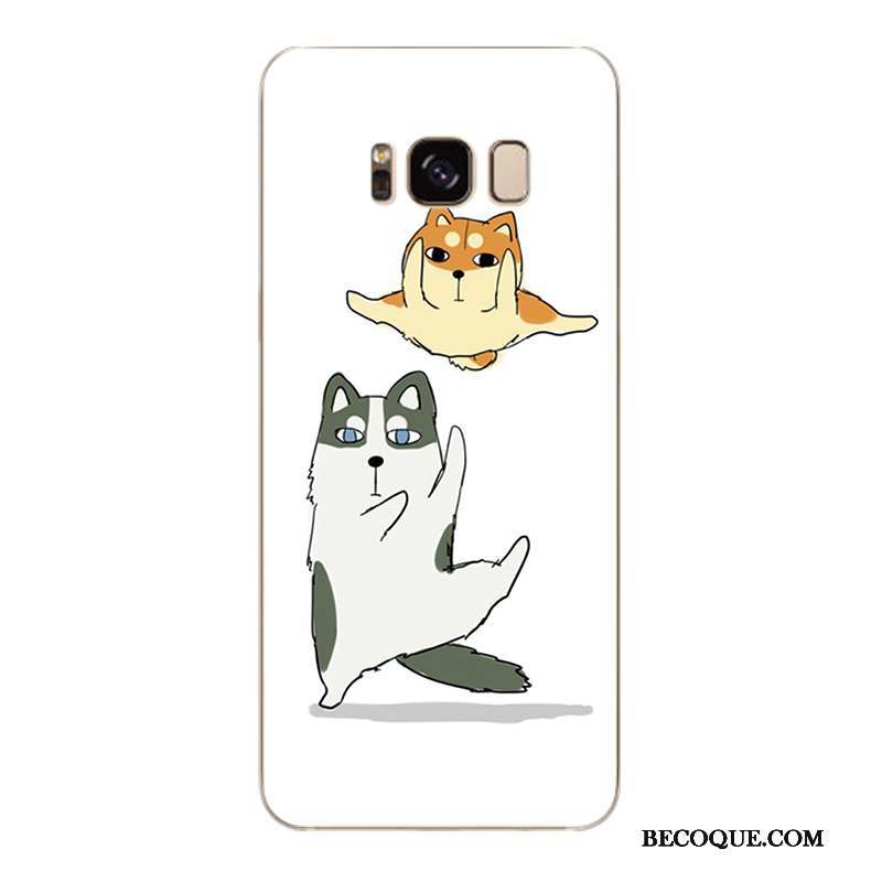 Samsung Galaxy S8+ Dessin Animé Coque Bleu Protection Charmant Étui