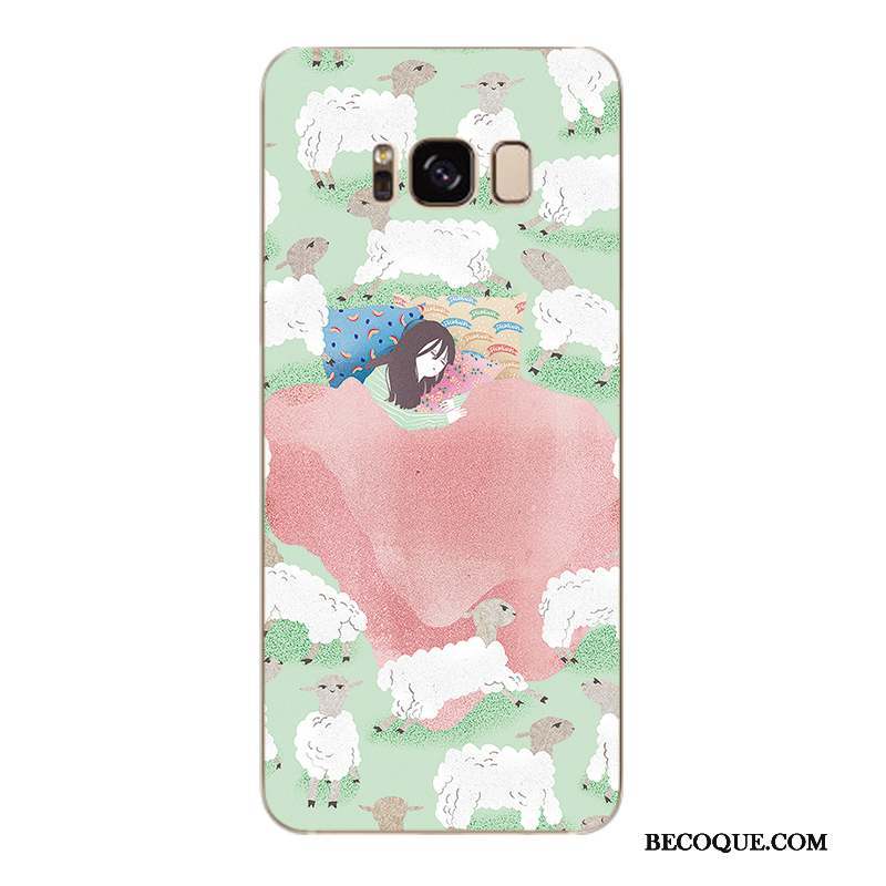 Samsung Galaxy S8+ Dessin Animé Coque Bleu Protection Charmant Étui