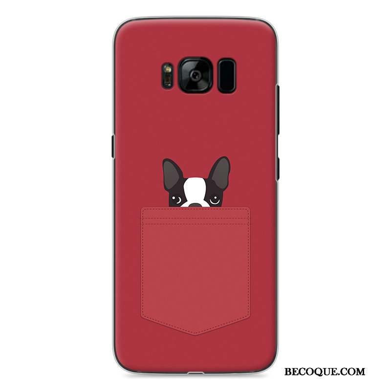 Samsung Galaxy S8 Dessin Animé Coque De Téléphone Peinture Charmant Gris Étui