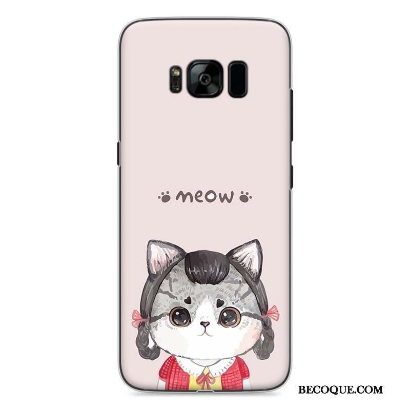 Samsung Galaxy S8 Dessin Animé Coque De Téléphone Peinture Charmant Gris Étui