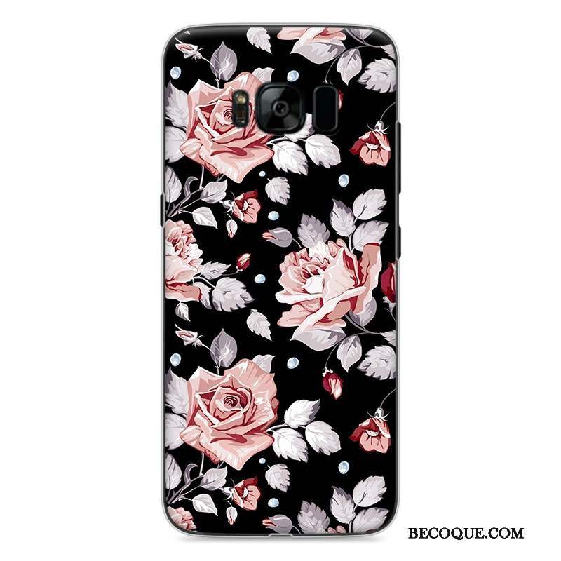 Samsung Galaxy S8 Dessin Animé Coque De Téléphone Peinture Charmant Gris Étui