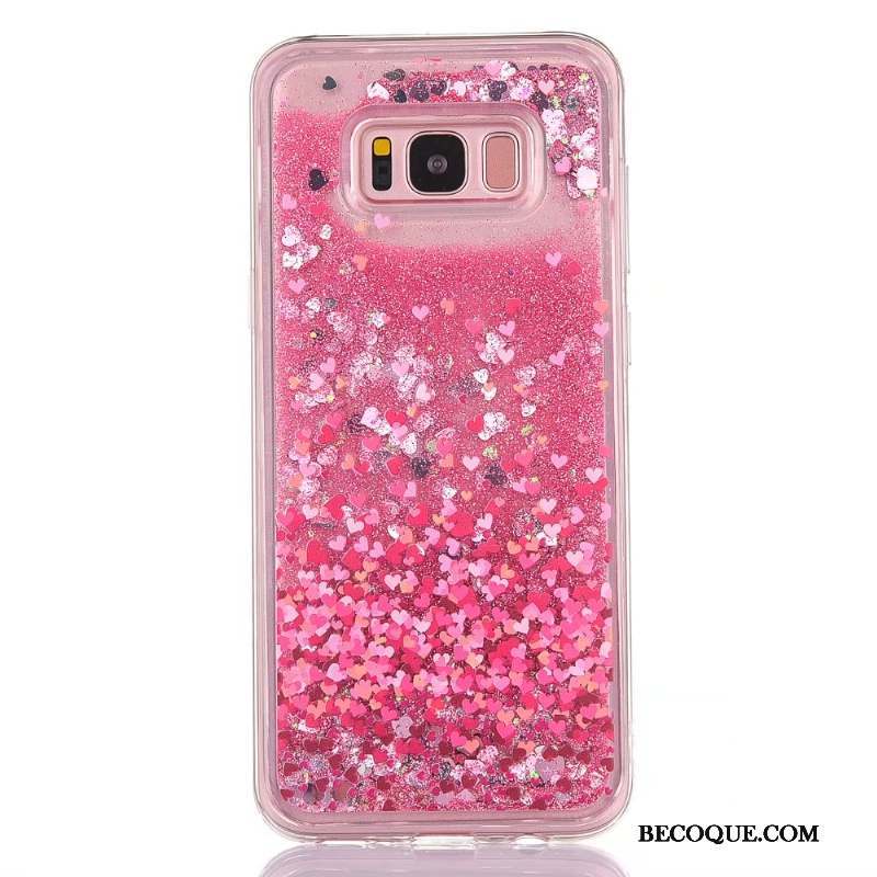Samsung Galaxy S8+ Dessin Animé Tout Compris Coque De Téléphone Protection Rose Fluide Doux