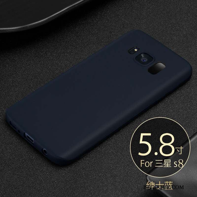 Samsung Galaxy S8 Délavé En Daim Incassable Coque De Téléphone Fluide Doux Silicone Protection