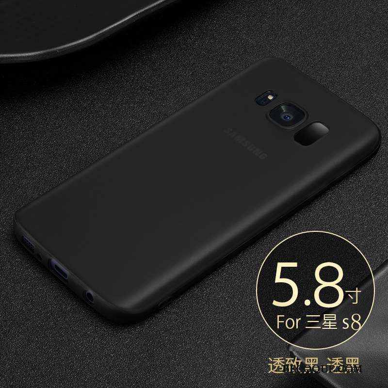 Samsung Galaxy S8 Délavé En Daim Incassable Coque De Téléphone Fluide Doux Silicone Protection