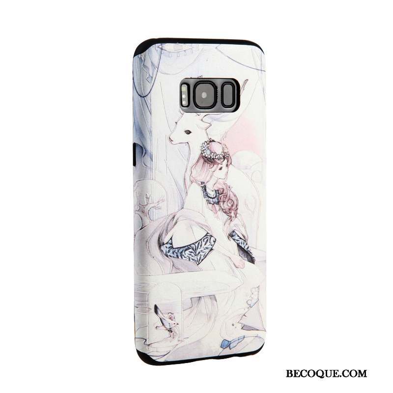 Samsung Galaxy S8+ Fluide Doux Noir Coque De Téléphone Étui Tendance Dessin Animé