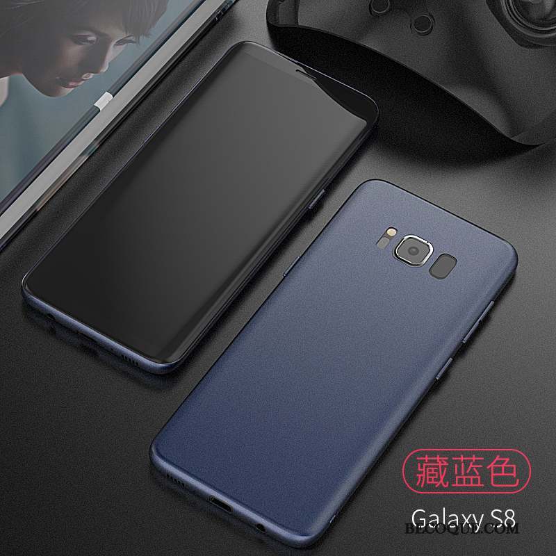 Samsung Galaxy S8 Fluide Doux Très Mince Coque De Téléphone Simple Délavé En Daim Silicone
