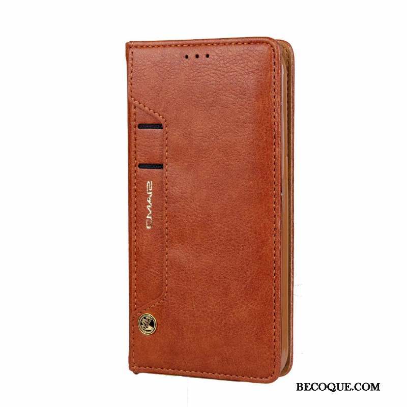 Samsung Galaxy S8+ Housse Coque De Téléphone Incassable Protection Étui En Cuir Bleu