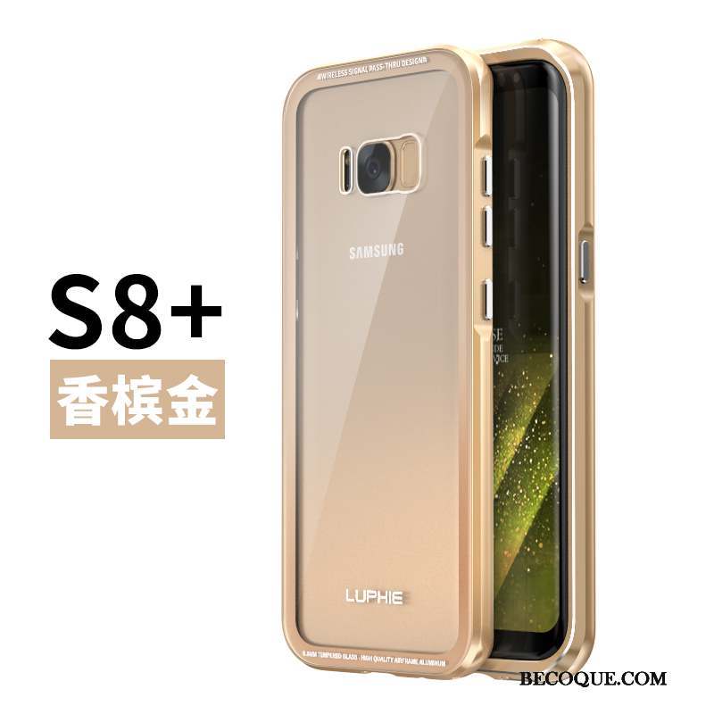 Samsung Galaxy S8+ Incassable Border Téléphone Portable Protection Métal Coque