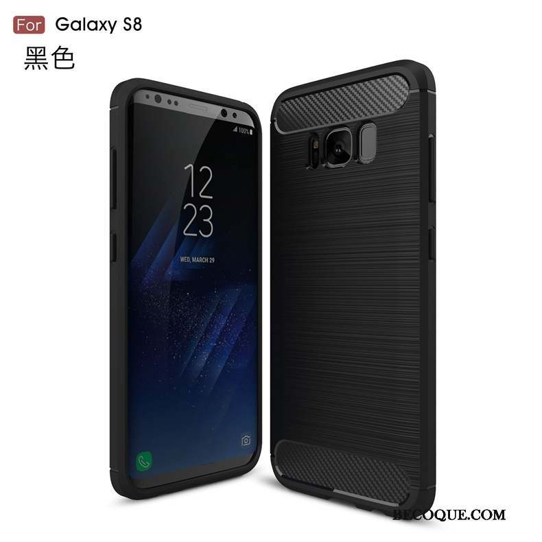 Samsung Galaxy S8 Incassable Gris Étui Protection Fluide Doux Coque