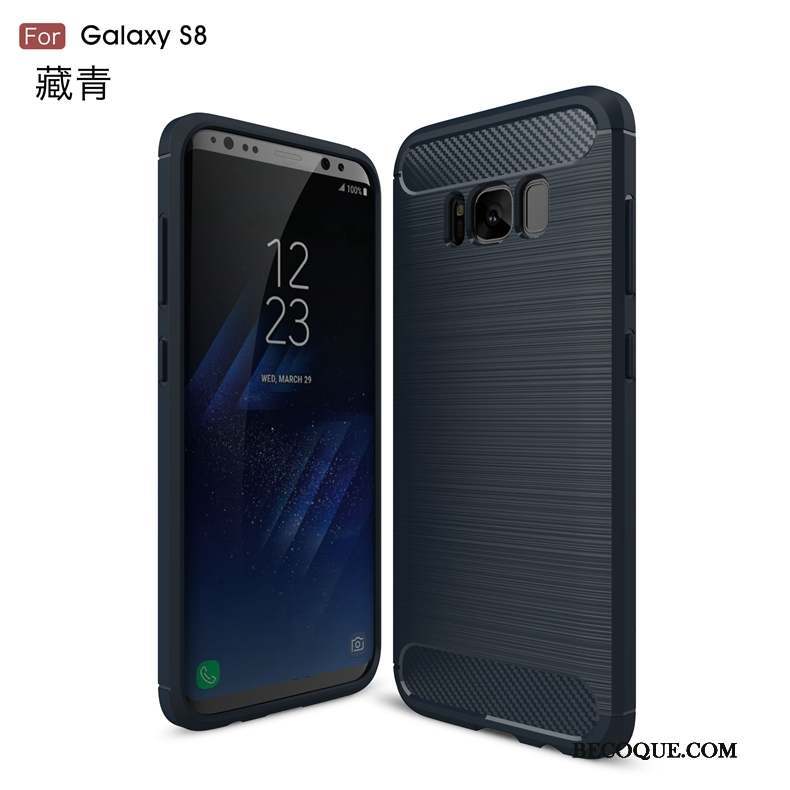Samsung Galaxy S8 Incassable Gris Étui Protection Fluide Doux Coque