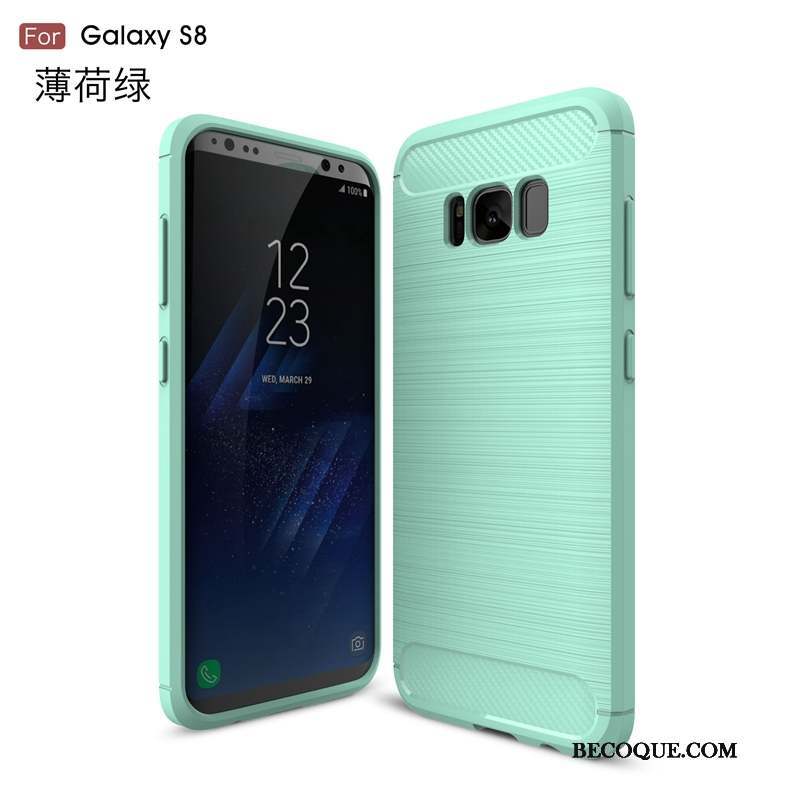 Samsung Galaxy S8 Incassable Gris Étui Protection Fluide Doux Coque