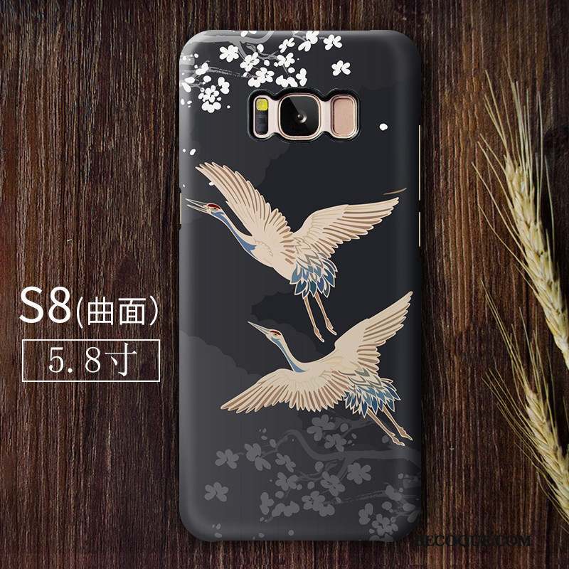 Samsung Galaxy S8 Incassable Grue Art Coque Difficile Vert