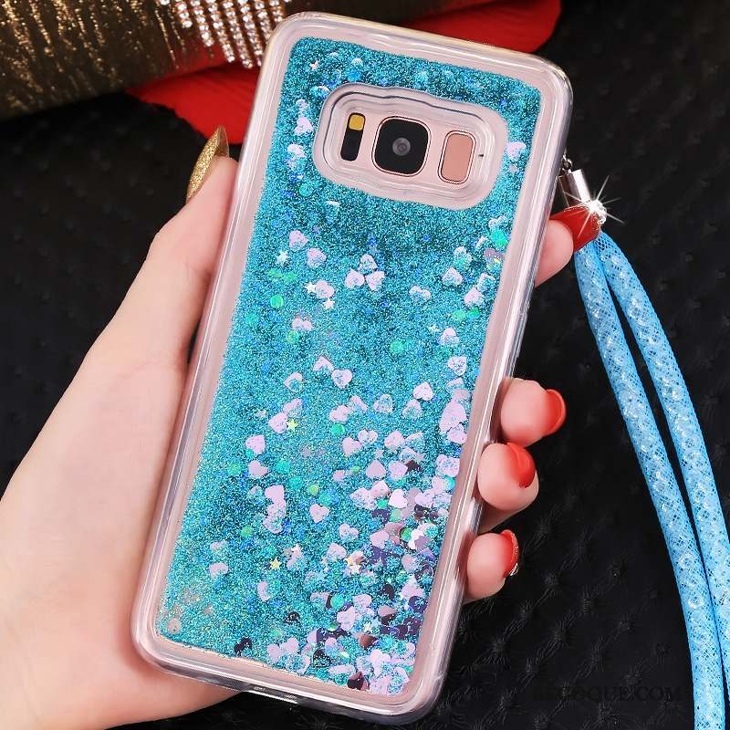 Samsung Galaxy S8+ Incassable Tout Compris Bleu Étui Coque De Téléphone Ornements Suspendus