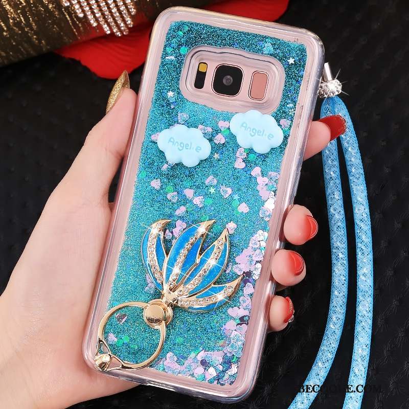 Samsung Galaxy S8+ Incassable Tout Compris Bleu Étui Coque De Téléphone Ornements Suspendus