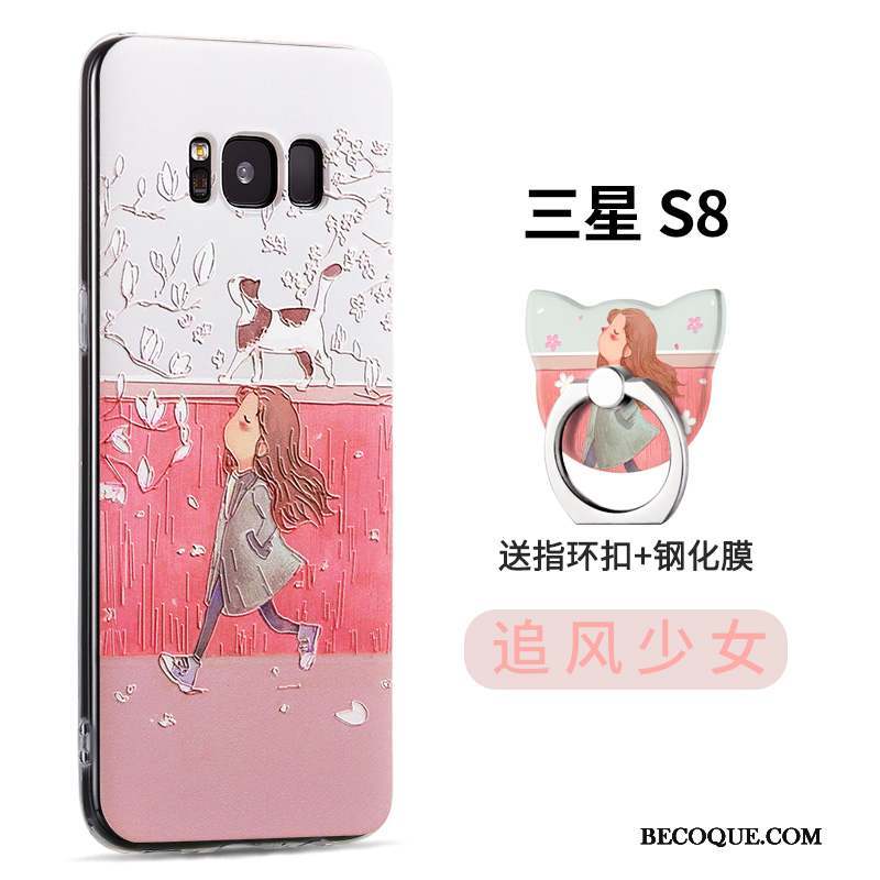 Samsung Galaxy S8 Incassable Vert Coque De Téléphone Étui Créatif Dessin Animé