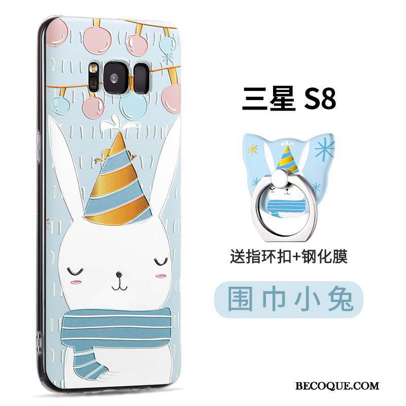 Samsung Galaxy S8 Incassable Vert Coque De Téléphone Étui Créatif Dessin Animé