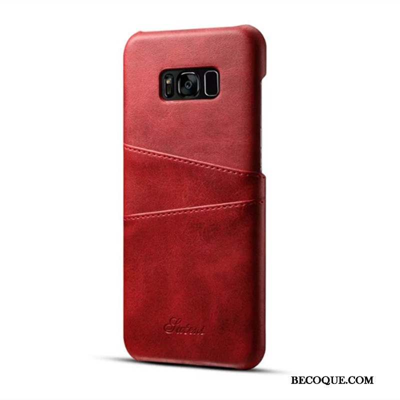 Samsung Galaxy S8 Jaune Étui Protection Étui En Cuir Incassable Coque De Téléphone